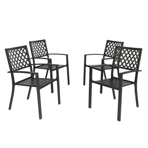 Red Barrel Studio® Chaise de patio empilable Paonia et Commentaires